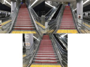品川駅ステップ広告