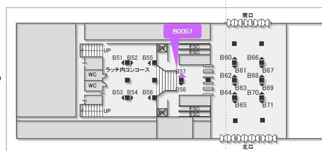 岐阜羽島駅　No.B0057 配置図